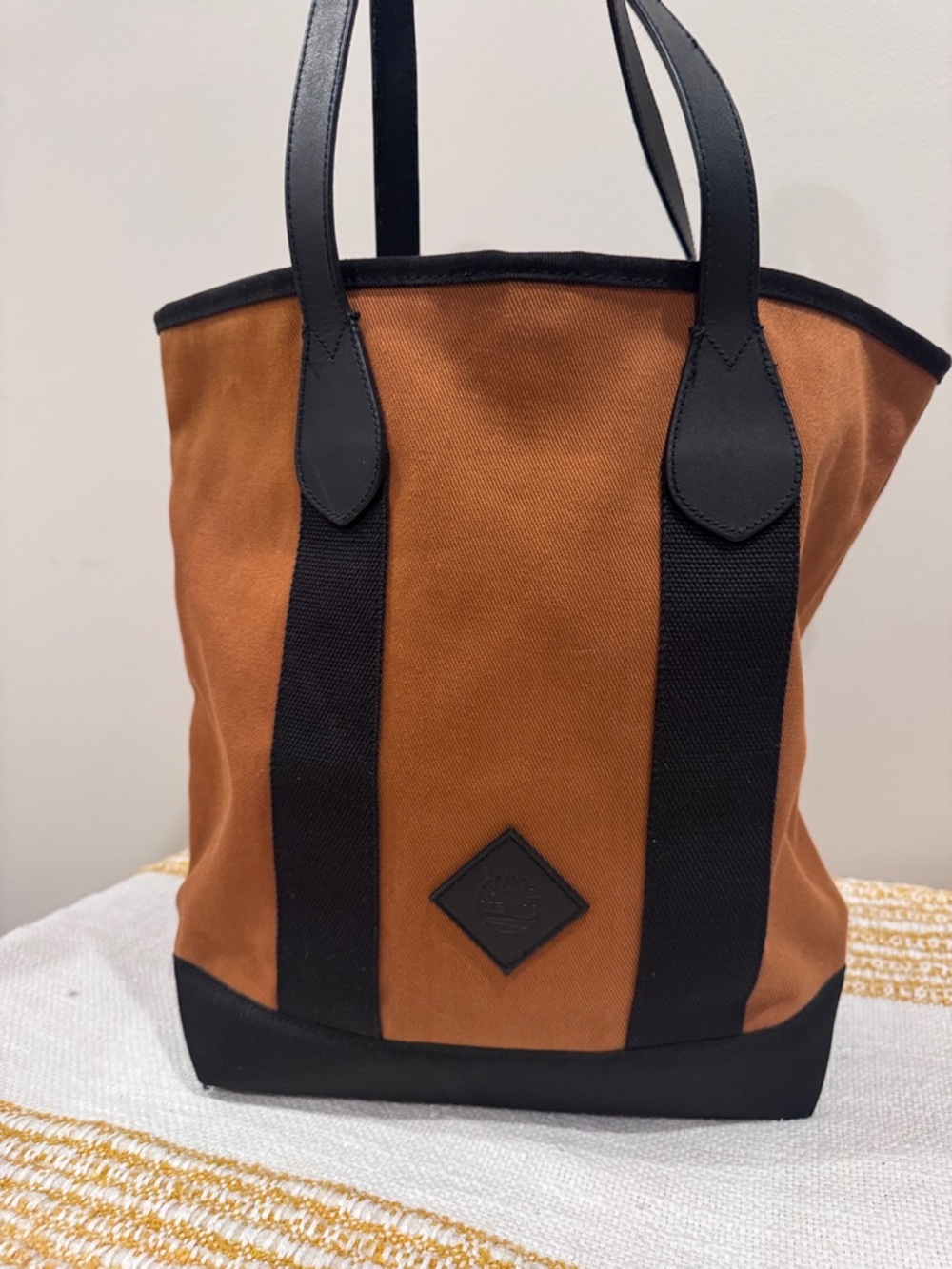 Timberland Tote Bag Brown and Black‎ Handles